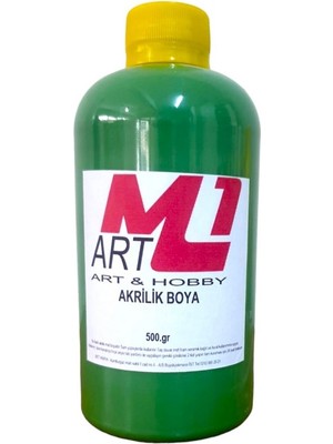 M1 Art Akrilik Boya 500 gr Ahşap Tuval Seramik Duvar taş