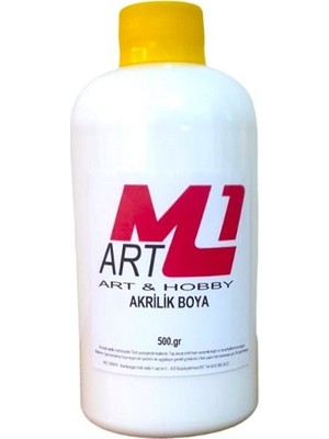 M1 Art Akrilik Boya 500 gr Ahşap Tuval Seramik Duvar taş