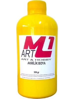 M1 Art Akrilik Boya 500 gr Ahşap Tuval Seramik Duvar taş