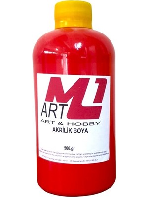 M1 Art Akrilik Boya 500 gr Ahşap Tuval Seramik Duvar taş