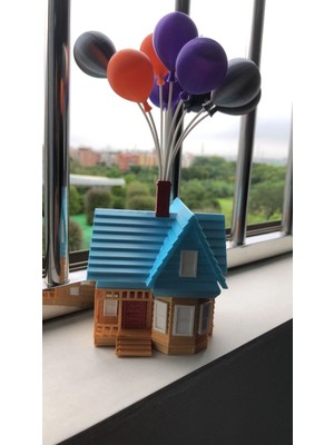 Giftbox 3D Yukarı Bak Evi (Up House)