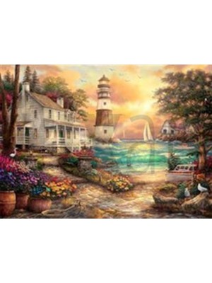 Pix Art Sanat Fener Kenarındaki Eski Ev Elmas Mozaik Puzzle Tablo Diamond Türkiye  71 x 53 cm