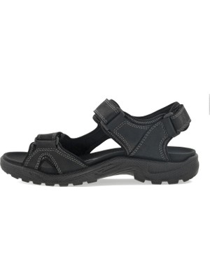 Ecco Nubuk Siyah Erkek Sandalet Onroads M Black Black