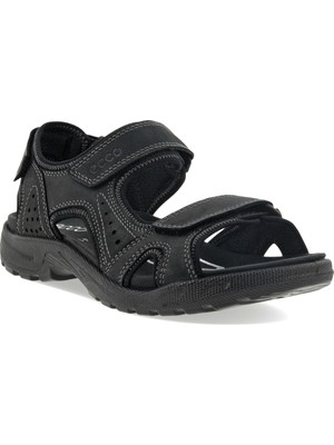 Ecco Nubuk Siyah Erkek Sandalet Onroads M Black Black