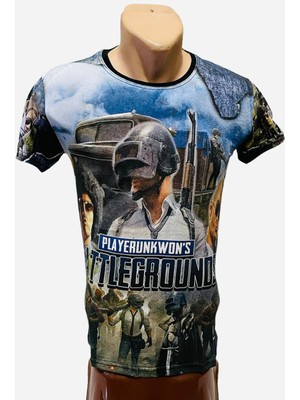 Sml Tekstil Gamer Dijital Baskı Pubg Palyer Tshirt