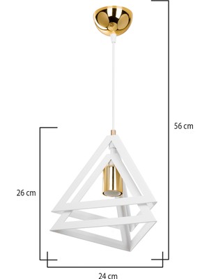 Ag Light Design Beyaz  Sarkıt Avize Salon Mutfak Koridor Yatak Odası Lamba