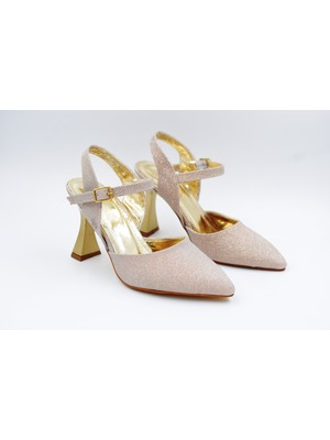 Prego (Wiesse) Topuklu Kadın Ayakkabı Altın