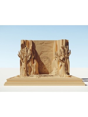 Turansoy Craft Durin'in Kapıları Yüzüklerin Efendisi Lotr (Büyük Boy)