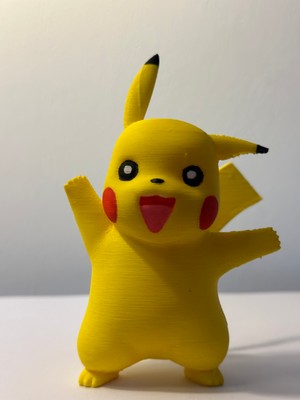 Saranostra Pikachu 3D Figür Sevimli Sarı Oyuncak Pikaçu Hediyelik Dekoratif Pokemon