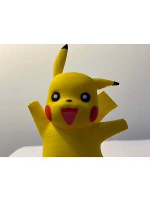 Saranostra Pikachu 3D Figür Sevimli Sarı Oyuncak Pikaçu Hediyelik Dekoratif Pokemon