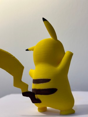 Saranostra Pikachu 3D Figür Sevimli Sarı Oyuncak Pikaçu Hediyelik Dekoratif Pokemon