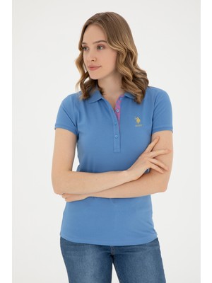 U.S. Polo Assn. Kadın Koyu Mavi Tişört Basic 50280065-VR032