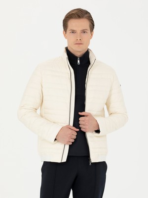 Cacharel Erkek Ekru İnce Kapitone Mont 50273790-VR019