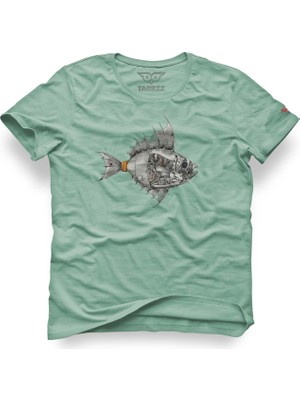 Tarrzzcom Mekanik Balık Tasarım Tişört