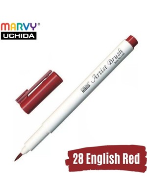 Marvy Artist Brush Pen 1100 Firça Uçlu Kalem 28 English Red