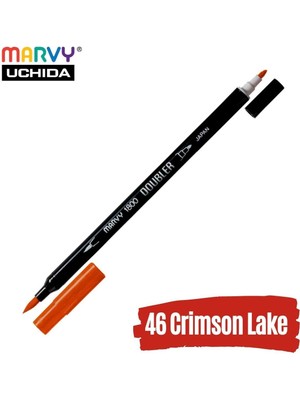 Marvy Artist Brush Pen 1800 Çift Taraflı Firça Uçlu Kalem 46 Crimson Lake