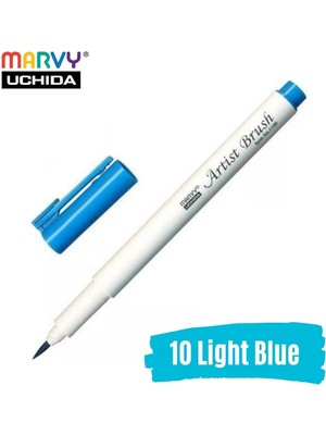 Marvy Artist Brush Pen 1100 Firça Uçlu Kalem 10 Light Blue