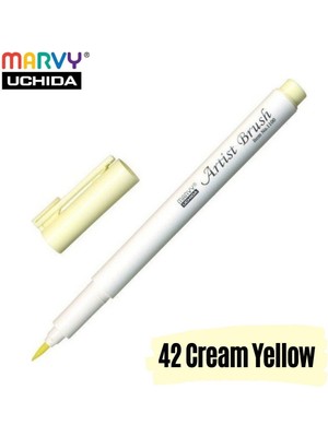Marvy Artist Brush Pen 1100 Firça Uçlu Kalem 42 Cream Yellow