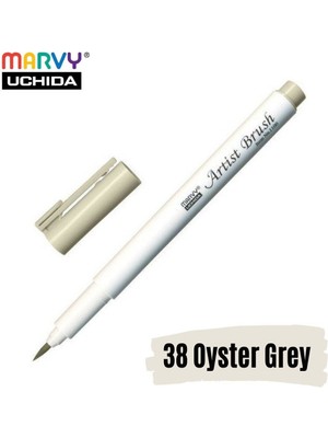 Marvy Artist Brush Pen 1100 Firça Uçlu Kalem 38 Oyster Grey