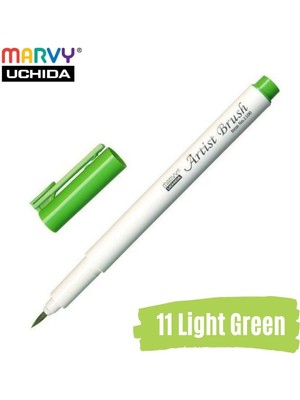 Marvy Artist Brush Pen 1100 Firça Uçlu Kalem 11 Light Green