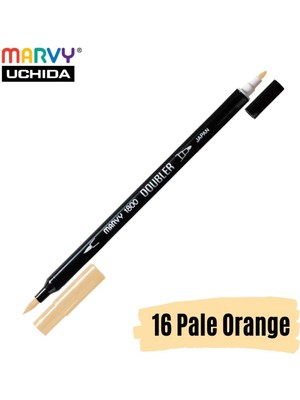Marvy Artist Brush Pen 1800 Çift Taraflı Firça Uçlu Kalem 16 Pale Orange