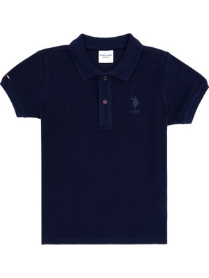 U.S. Polo Assn. Erkek Çocuk Lacivert Basic Polo Yaka Tişört 50279572-VR033