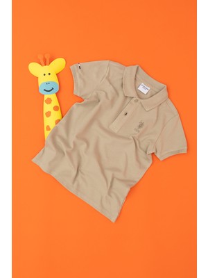 U.S. Polo Assn. Erkek Çocuk Açık Haki Basic Polo Yaka Tişört 50279572-VR183