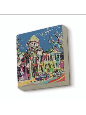 Baksepete Ukrayna Görseli Baskılı Doğaltaş MAGNETKRG-066BUZDOLABI Süsü