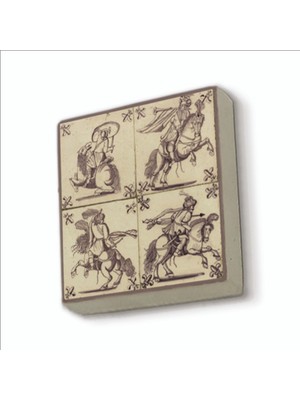 Sadrazam Hollanda Deseni Baskılı Doğaltaş MAGNETKD-100BUZDOLABI Süsü