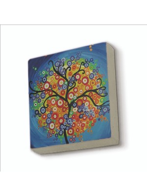 Sadrazam Ağaç Baskılı Doğaltaş MAGNETKRG-149BUZDOLABI Süsü