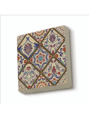 Sadrazam Çini Desen Baskılı Doğaltaş MAGNETKD-027BUZDOLABI Süsü