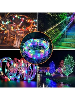 SimaAvize Sima Avize 10 Metre Rgb Ses Kontrollü Kumandalı Telefon Kontrollü Kayar Magic LED