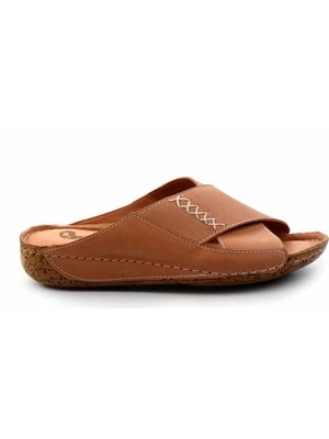 Bambi Taba Hakiki Deri Kadın Terlik K04465026203