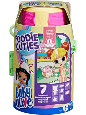 Baby Alive Foodie Cuties Renkli Sürpriz Matara 7,5 cm Eğlenceli Oyun Seti