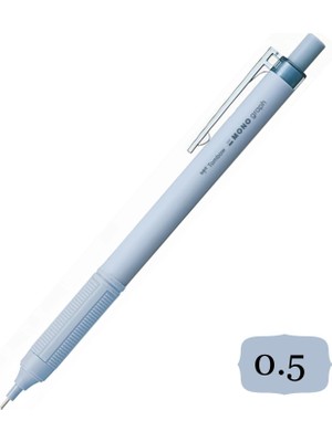 Tombow Mono Graph Lite Mekanik Versatil Uçlu Kalem 0.5 Gri Mavi Blisterli (DPA-122C)