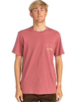 Billabong Stacked Arch Pkt Erkek Pembe Tişört