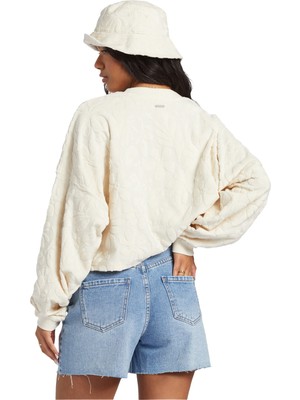 Billabong Loosen Up Crew Kadın Beyaz Sweatshirt