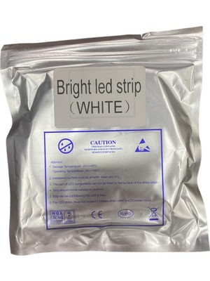 Bright 3 Çipli Şerit LED Beyaz Mavi 5 Metre