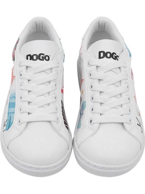 Dogo Unisex Çocuk Vegan Deri Beyaz Sneakers - Bitter Sweet Winter Tasarım