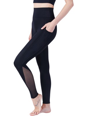 Vayu Hestia Kadın Spor Tayt Yüksek Belli Cepli M Modeli, Yoga ve Günlük Kullanım için Rahat