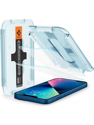 Spigen Apple iPhone 13 mini ile Uyumlu Cam Ekran Koruyucu Kolay Kurulum GLAS.tR EZ Fit Slim HD (2 Adet) - AGL03396