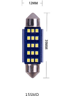 Space Dekoratif LED Ampul 15SMD Canbus 39MM Sofit Ampul Beyaz/ LAAM870