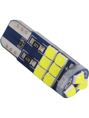 Space Dekoratif LED Ampul T10-18SMD 3030CANBUS 12V Çift Beyaz/ LAAM867