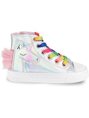 Denokids Kız Çocuk Unicorn Hologramlı Kız Sneakers