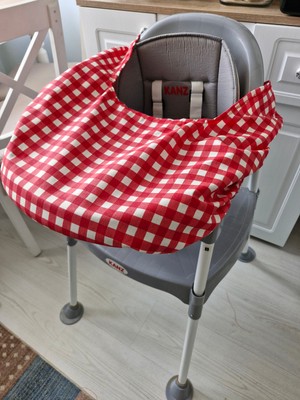 Mama Sandalyesi Örtüsü & Kılıfı Pötikare Kırmızı