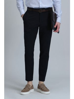 Lufian Slim Fit Normal Bel Lacivert Erkek Pantolon 111190318