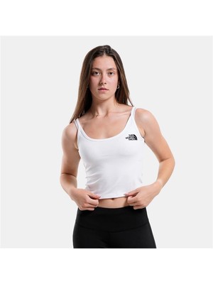 The North Face W Slim Crop Tank Kadın Beyaz T-Shirt