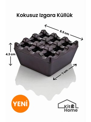 Kit Home Kokusuz Izgara Küllük (Ev, Ofis, Kafe ve Restoran Tipi Kül Tablası)