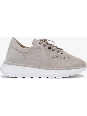 Valmenti Zoe Kadın Bej Süet Deri Sneakers & Spor Ayakkabı 775 26511 Bn Ayk Y24