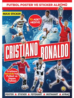 Maxi Ronaldo Poster ve Sticker Albümü 2024, 16 Sayfa Hobi Kitabı, Bertan Kodamanoğlu